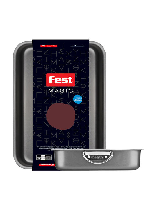 Fest Magic Νo 3 Tăvi de copt Rectangular Aluminiu cu Strat Antiaderent 40x30cm