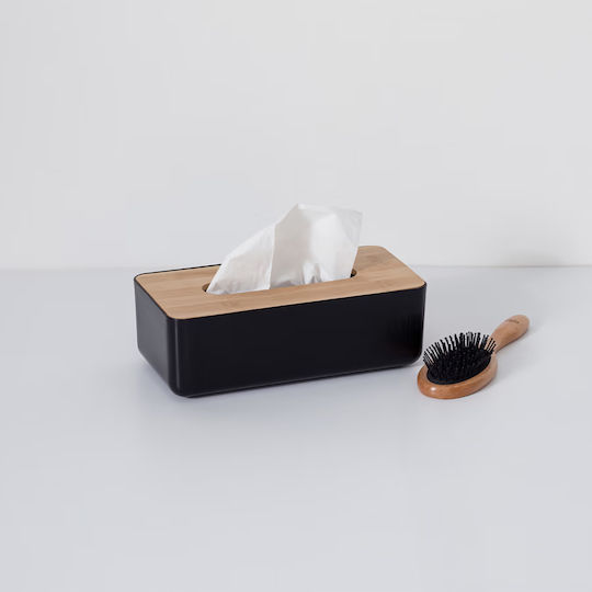 5Five Natureo Tissue-Halter Schwarz 26x13.2x8.8cm 155928C