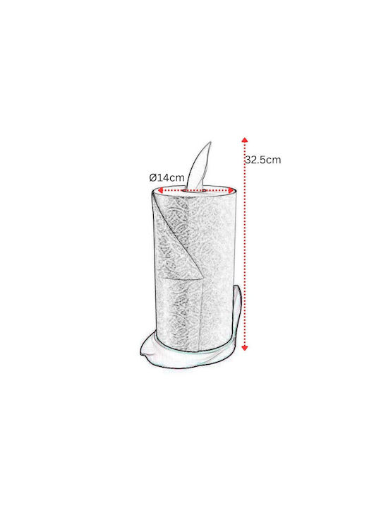 Bama Plastic Paper Towel Holder Gray 14x14x18cm 10521