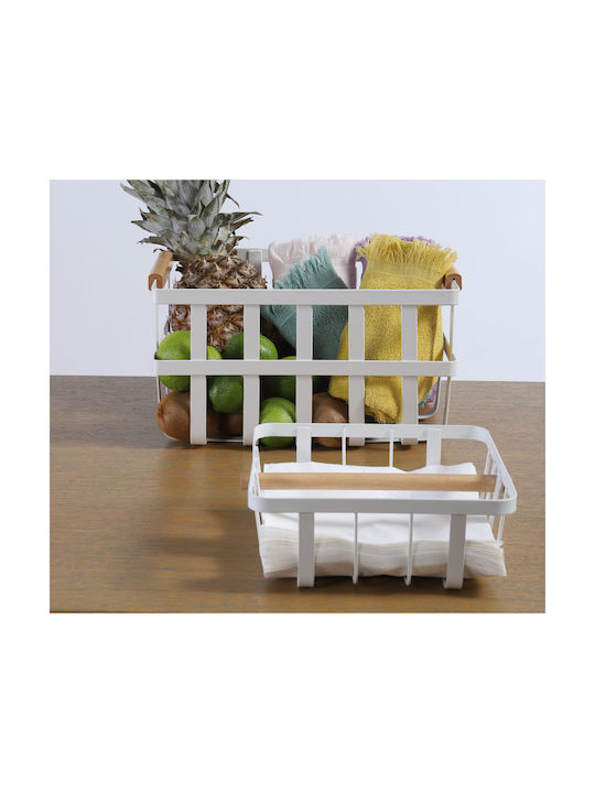 Nef-Nef Homeware Metallic Napkin Holder Black 20x20x8cm