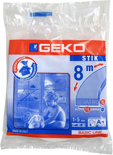Geko Foam Self-Adhesive Tape Draft Stopper Window in White Color 8mx1.5cm