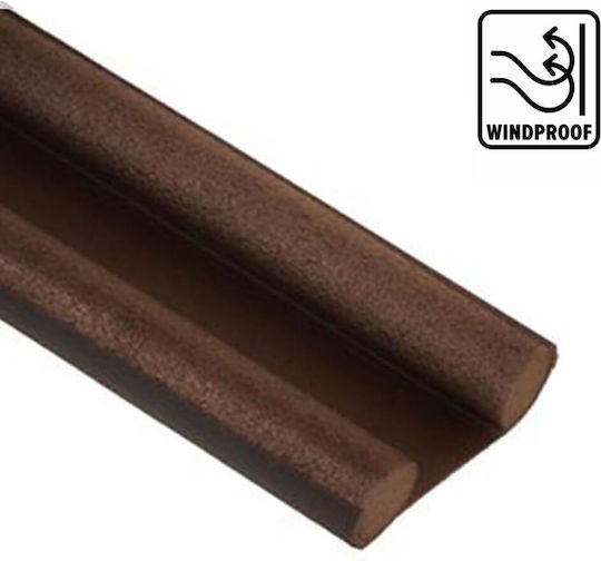 Geko Doppelt Schaumstoff Zugluftstopper Tür in Braun Farbe 0.95m