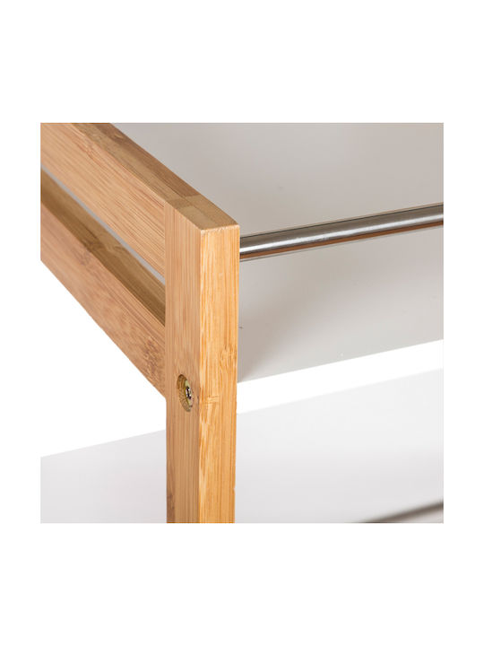 Koopman Troleu De Bucătărie Din Lemn Capacitate 3 Multicolor 51x30x80cm