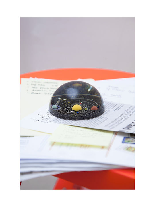 Kikkerland Planetarium Press Papier for Office Decoration from Glass 8x8cm in Black color