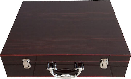 Karvounis 72-Piece Stainless Steel 18/10 Silver Cutlery Set with Suitcase
