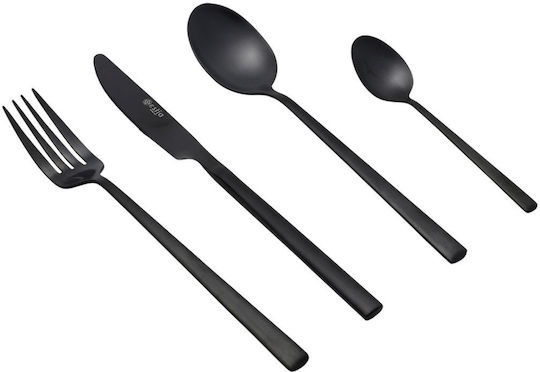 Estia Set de Tacâmuri Inoxidabil Negre 24buc