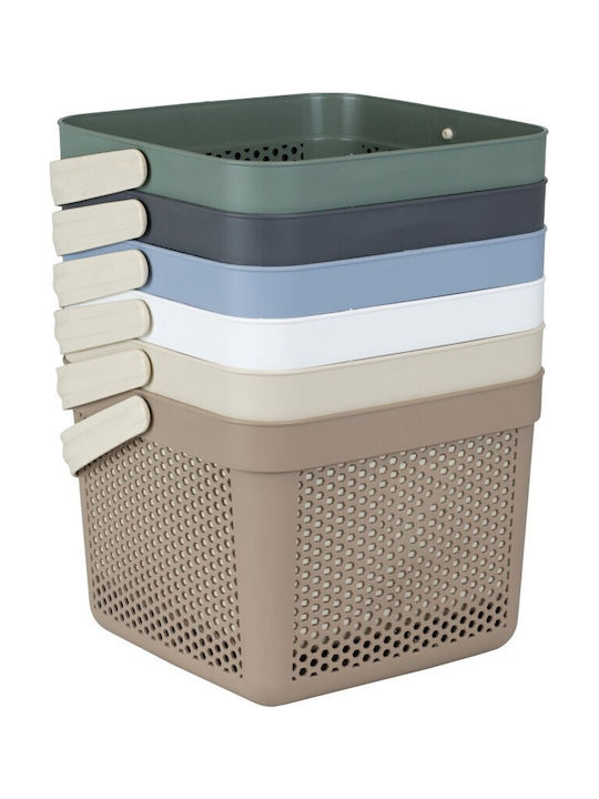 Viosarp Storage Basket Plastic Beige 8lt 1pcs