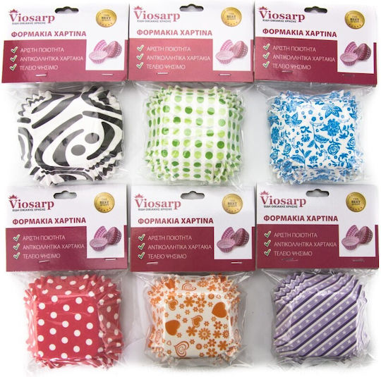 Viosarp Карамелени документи за кексчета Хартия VC1168 50pcs