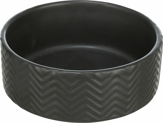 Trixie Ceramic Keramik Schalen Futter & Wasser für Hund & Katze 1.6lt 20cm in Schwarz Farbe
