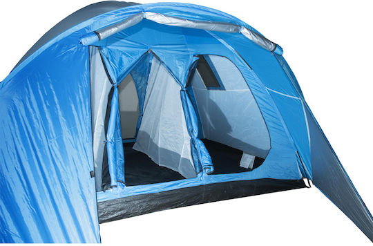 Campus Kingston Summer Camping Tent Igloo Blue with Double Cloth for 6 People 360x240x200cm