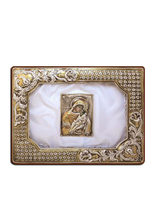Hochzeitskronen-Hülle Silber Ψάθα Παναγία Epfrysi 29x23cm