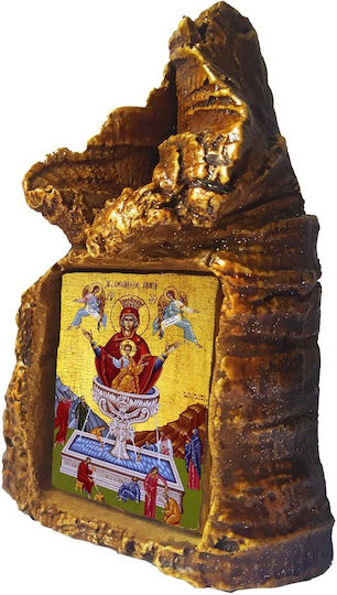 Saint Icon Life-giving Spring – Table Ceramic Heart-Shaped 14cm