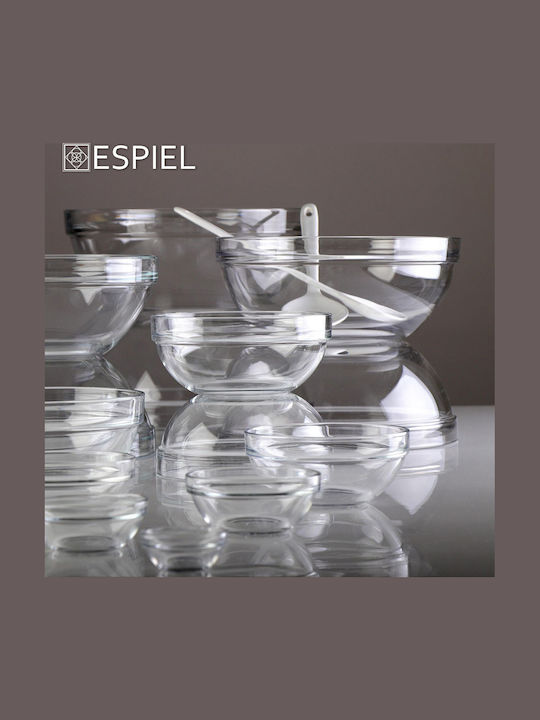 Espiel Chef Σαλατιέρα Γυάλινη Διάφανη 30x30x12.6cm