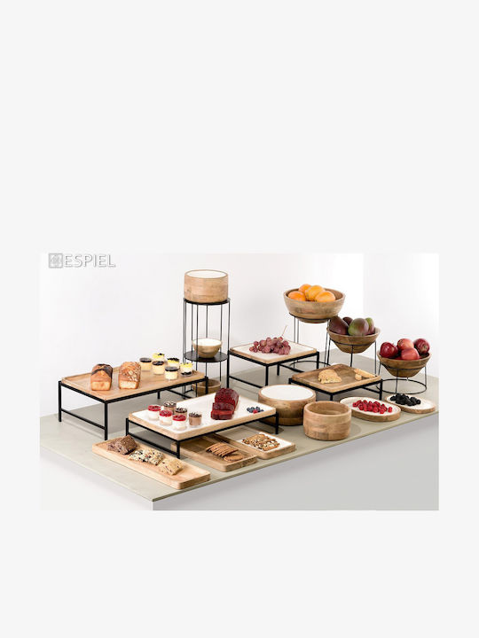 Espiel Σαλατιέρα Ξύλινη Μπεζ 24.5x11x11cm