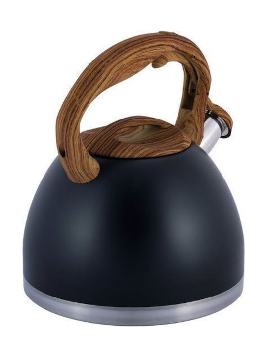Kamille Kettle Stainless Steel Black 2700ml