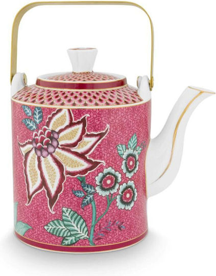 PiP Studio Flower Festival Τσαγιέρα Ροζ 1000ml