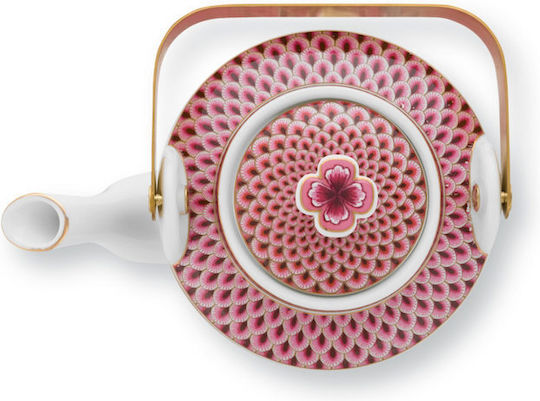 PiP Studio Flower Festival Τσαγιέρα Ροζ 1000ml