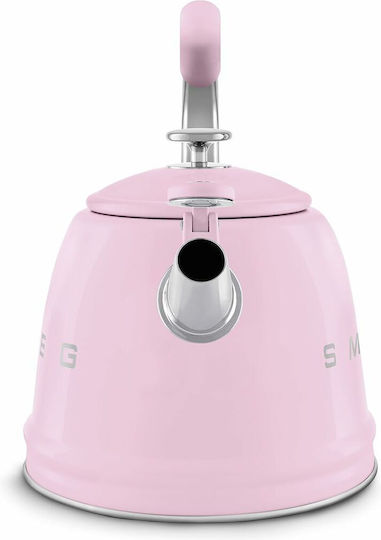Smeg Чайник Неръждаем Розов 2300мл