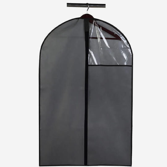 Sidirela Fabric Hanging Storage Case For Suits in Gray Color 60x95cm 1pcs