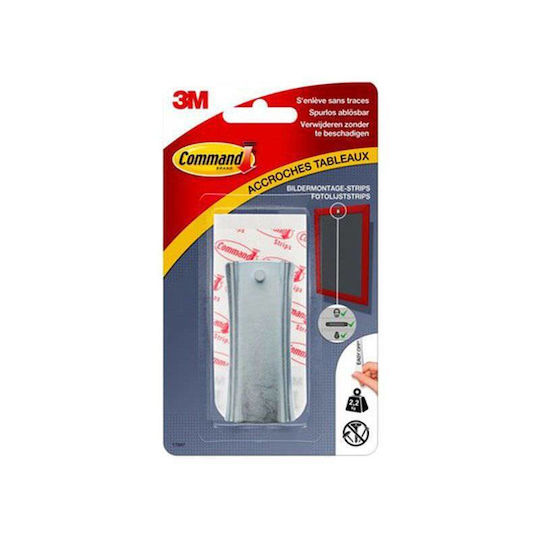 3M Command UU008696922 Gănci de Tablou cu șurub Plastice Argint 1buc