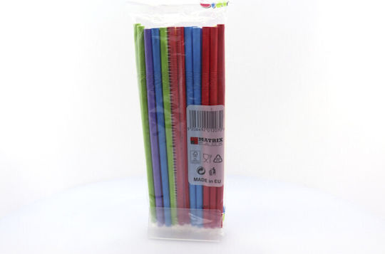Straws Paper Multicolored 25pcs