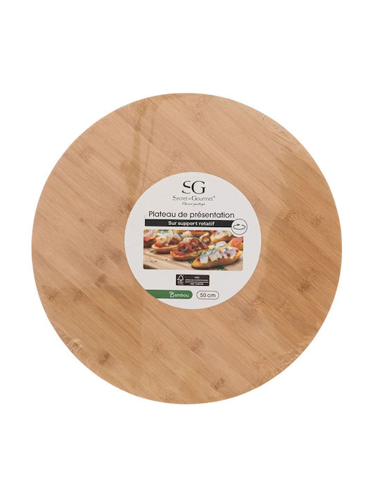 Secret de Gourmet Servierplatte Drehend Hölzernes 50cm 1Stück