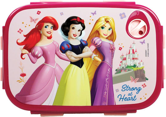 Gim Disney Princess Plastic Kids' Food Container Disney Princess 0.8lt Pink x x 7cm