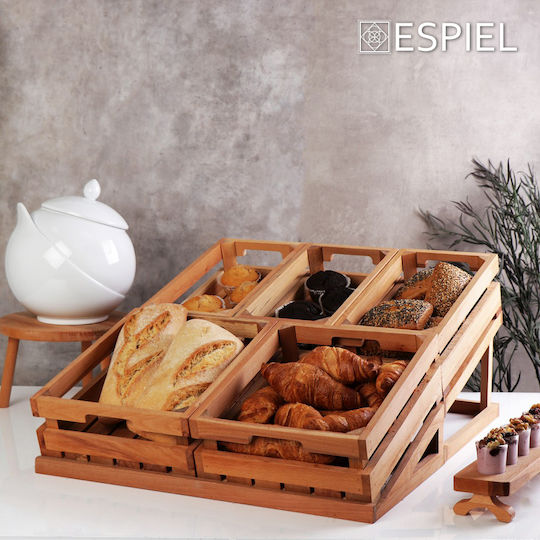 Espiel Πλατώ Σερβιρίσματος Τυριών Ξύλινο 25x25x15εκ.