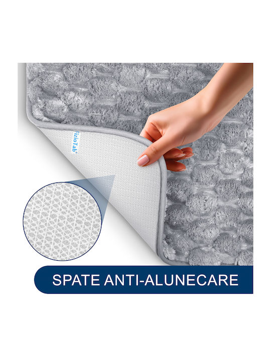 Antiderapant Set Covorașe de Baie Microfibra Toaletă LightGreyRug1 Lightgreyrug1 35x35buc 3buc