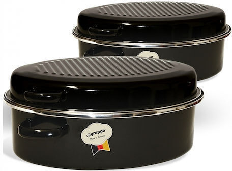 Gruppe Antic Niederländische Ofen Oval aus Aluminium 42x31cm 10lt