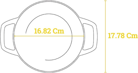 Lodge Oală Rotundă de Fontă 17.78cm 1buc
