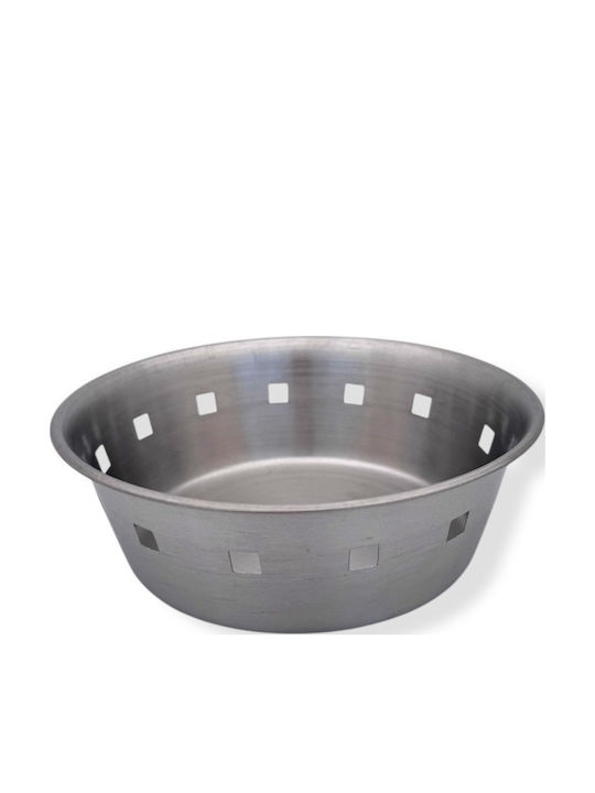 Ψωμιέρα Inox Ασημί 20x20cm Ψωμιέρα Inox Ασημί 20x20cm