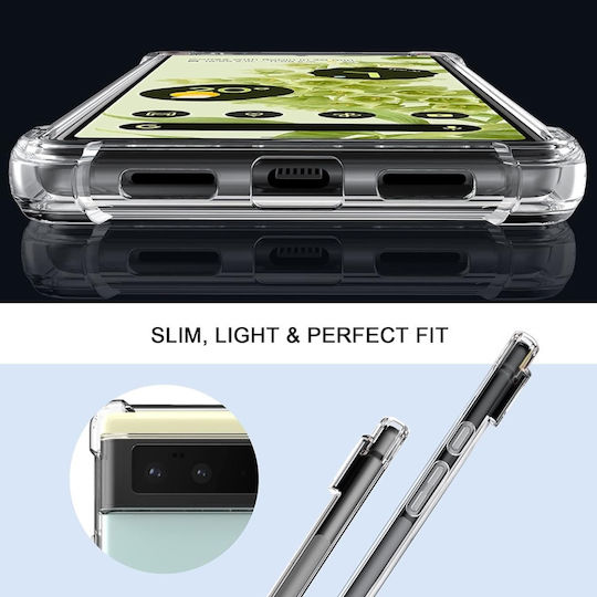 Umschlag Rückseite Silikon Transparent (Google Pixel 6 Pro)