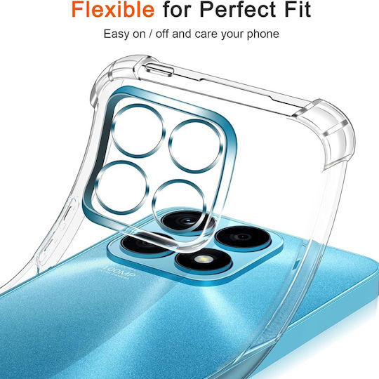 Umschlag Rückseite Silikon Transparent (Honor X8a)