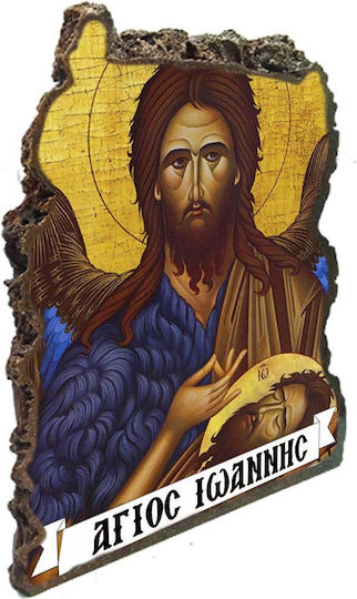 Saint John the Baptist Icon – Table Ceramic Stone 20cm