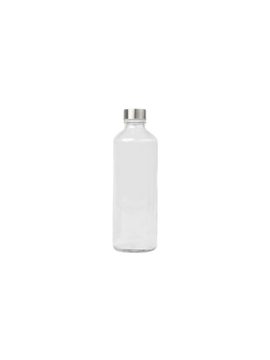 Uniglass Plain Glass Water Bottle With Transparent Screw Lid Uniglass Plain Glass Water Bottle With Transparent Screw Lid