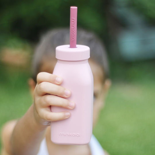 Minikoioi Бутилка за Вода Пластмаса с винтова капачка Жълт