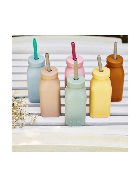 Minikoioi Flasche Wasser Kunststoff mit Schraubverschluss Gelb