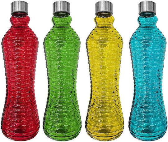 HOMie Bottle Water Glass with Clip Red 1000ml