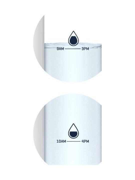 Wessper Flasche Wasser Glas Weiß 1000ml