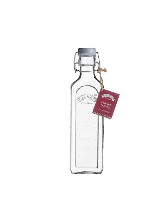 KIlner Glass Water Clip Top Bottle Kilner Transparent 600ml