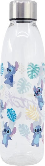 Disney Stitch Bottle Water Plastic with Screw Cap Transparent 980ml