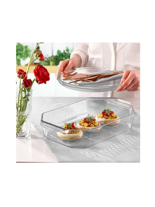 Espiel Borcam Glass Rectangular Heat-Resistant Cookware 2750ml