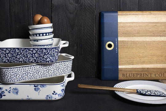 Laura Ashley Rose New Bone China Στρογγυλό Πυρίμαχο Σκεύος για Σουφλέ από Πορσελάνη 9x9cm