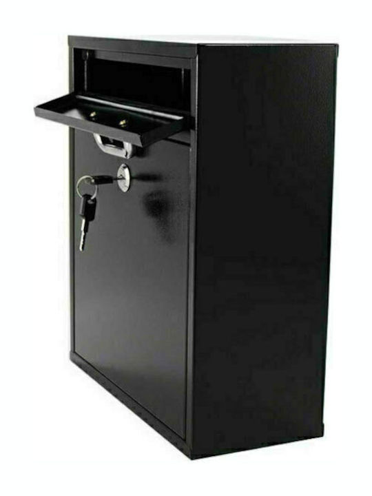Bormann BMB1103 Mailbox Metallic in Black Color 20x5x30cm