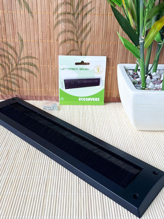Ecosavers Θυρίδα Γραμματοκιβωτίου Μεταλλική σε Γκρι Χρώμα 34x8cm