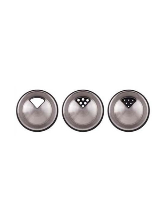 Berlinger Haus Inox Tabletop Rotating Spice Rack Moonlight Collection Silver 7pcs