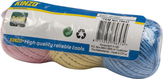 Washing Line Rope Multicolour 50m