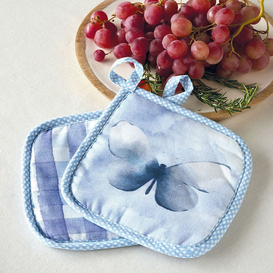 Kentia Loft Liblika Pot Holder Fabric Blue 2pcs