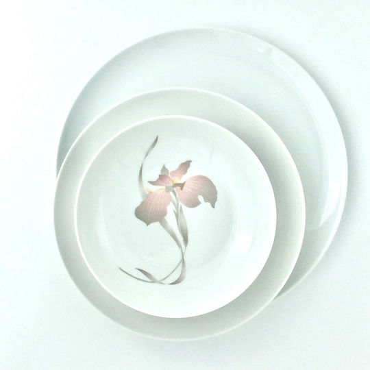 Lubiana Boss Coupe Orchid Pink Porcelain Dinnerware Set 40pcs